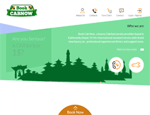 Tablet Screenshot of bookcabnow.com